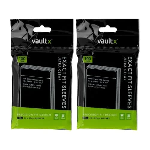 Vault X Exact Fit Inner Sleeves 200 Pack | Snug, Clear, Acid-Free for Trading Cards thumbnail 1