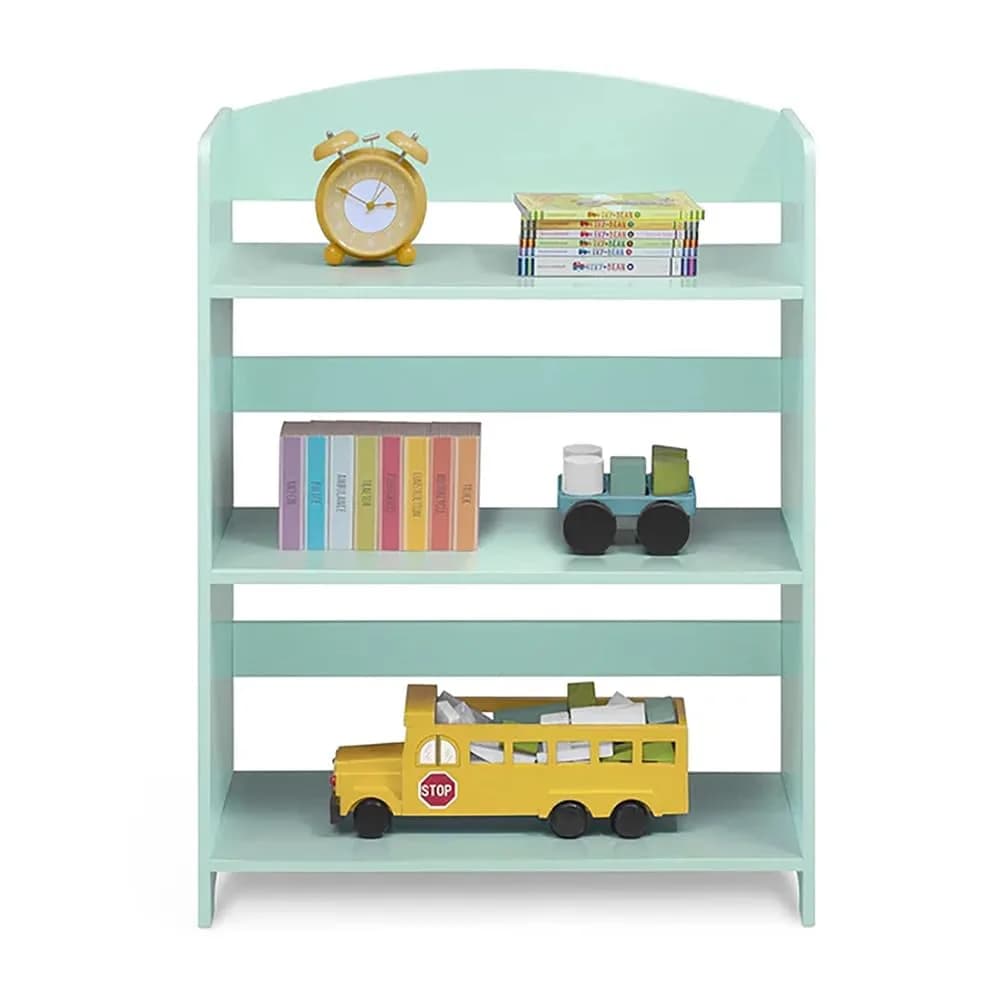 Delta Children MySize Bookshelf - Greenguard Gold Certified, Grey | Kid-Sized, Sturdy Wood Bookcase for Kids — Mint