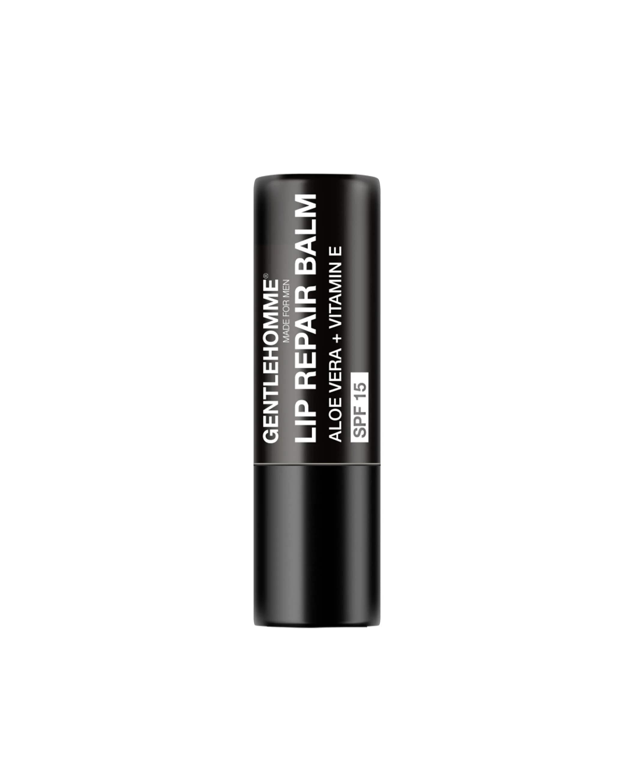 Gentlehomme Lip Repair Balm SPF 15 | Hydrates & Repairs Dry, Cracked Lips - Vegan, Clear Balm, 1 Pack — Clear