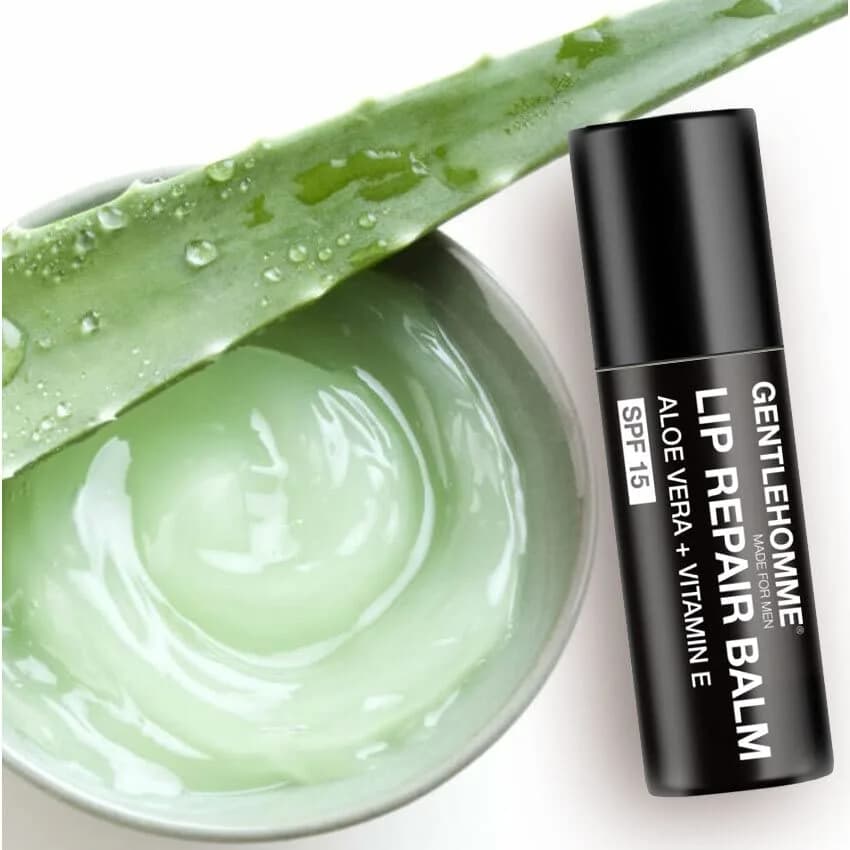 Gentlehomme Lip Repair Balm SPF 15 | Hydrates & Repairs Dry, Cracked Lips - Vegan, Clear Balm, 1 Pack thumbnail 5