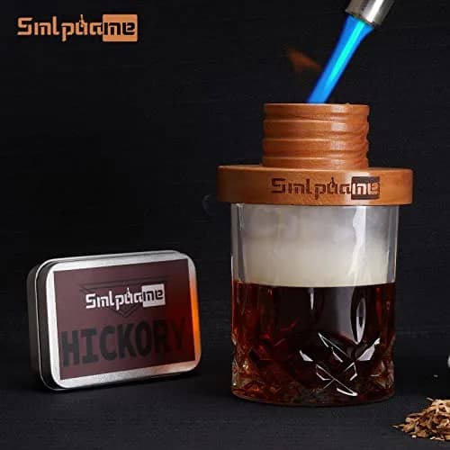 Smlpuame Cocktail Smoker Kit with 4 Wood Chip Flavors | Cherry Wood Infuser for Bourbon Whiskey Drinks thumbnail 8