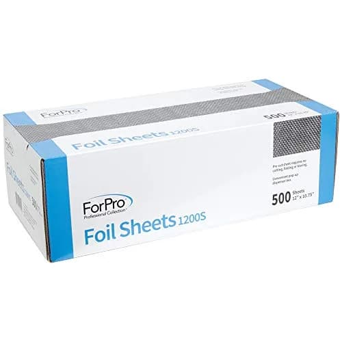 ForPro Embossed Aluminum Foil Sheets 500ct/6pk | Non-Slip Hair Coloring & Highlighting Tool thumbnail 4