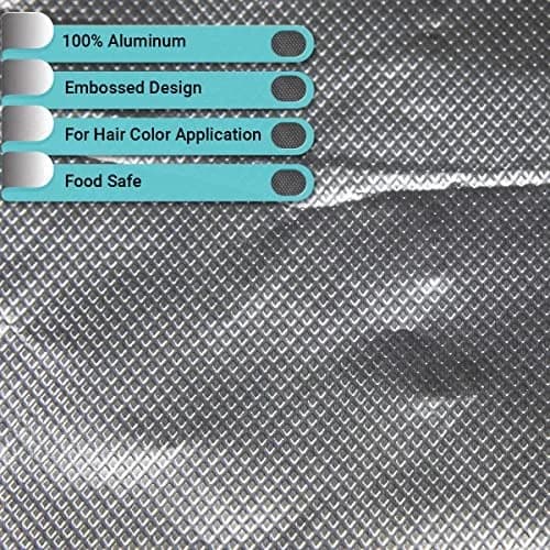 ForPro Embossed Aluminum Foil Sheets 500ct/6pk | Non-Slip Hair Coloring & Highlighting Tool thumbnail 5