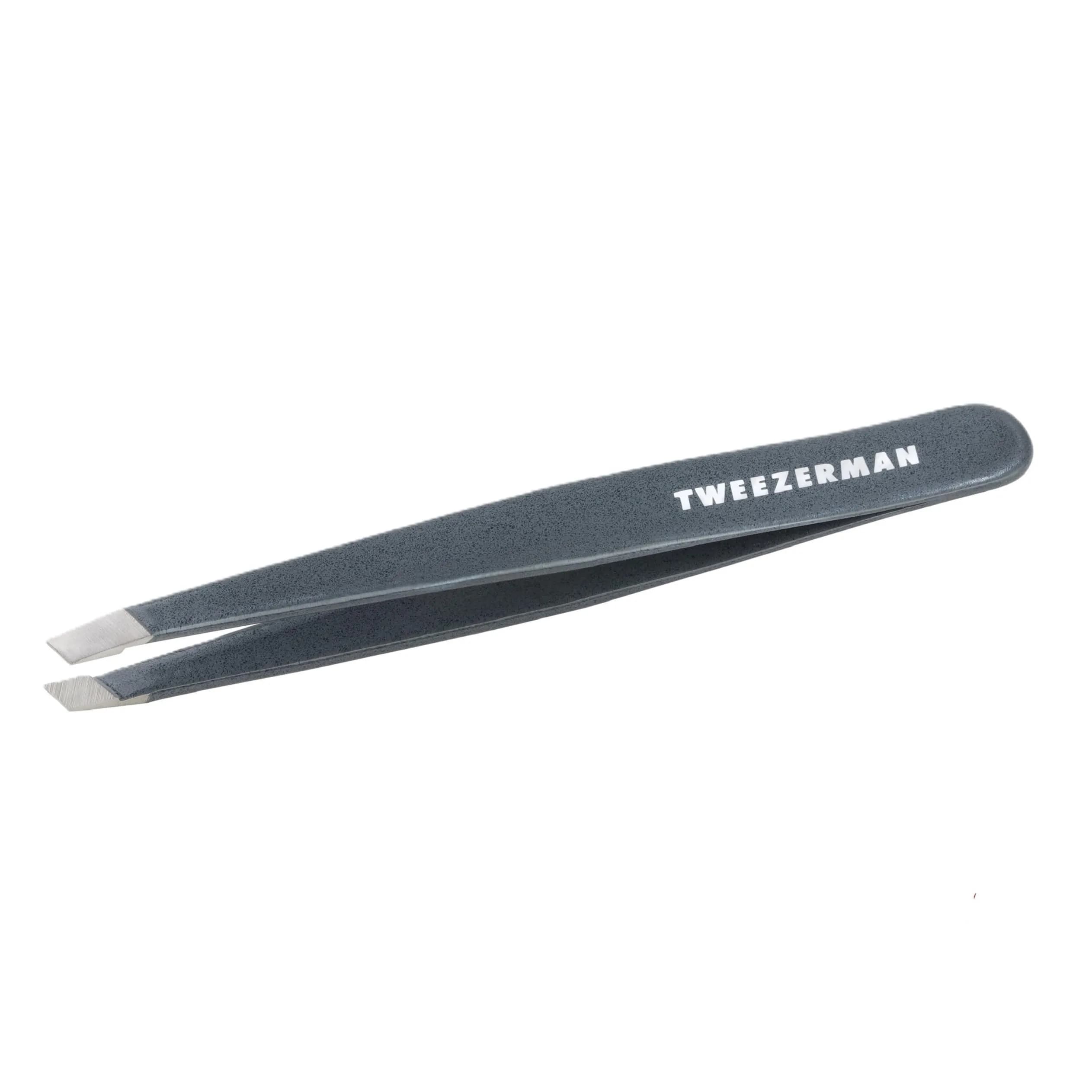 Tweezerman Slant Tweezer – Tweezerman Tweezers for Eyebrows Blue Stone | Precision, Hand-Filed Tips, 25° Slant, Stainless Steel - main product image