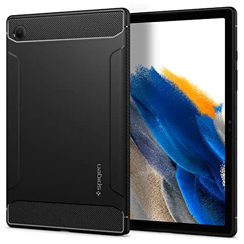 Spigen Galaxy Tab A8 10.5 Inch Case 2022 | Rugged Armor Slim Protective Cover with Carbon Fiber & Air Cushion Tech thumbnail 1