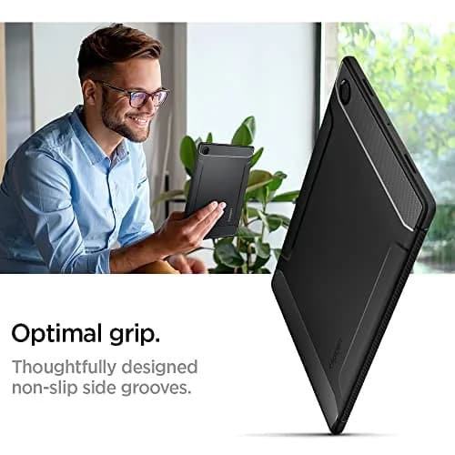 Spigen Galaxy Tab A8 10.5 Inch Case 2022 | Rugged Armor Slim Protective Cover with Carbon Fiber & Air Cushion Tech thumbnail 5
