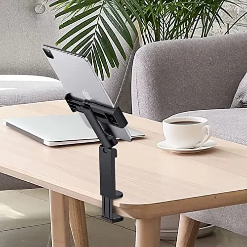 WixGear Universal Airplane Tablet Holder, with Multi-Directional Dual 360 Degree Rotation, Pocket Size Tablet Holder for Airplane, (Devices 3.5" to 7.67” Width Max Weight is 1.5 lbs) thumbnail 4