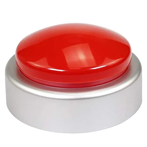 NESIGHTION Blind Clock, Talking Clock, Easy Set, Red | Voice Time & Alarm for Visually Impaired thumbnail 1
