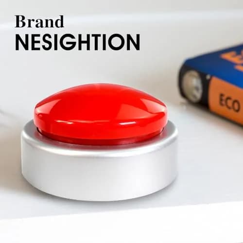 NESIGHTION Blind Clock, Talking Clock, Easy Set, Red | Voice Time & Alarm for Visually Impaired thumbnail 6