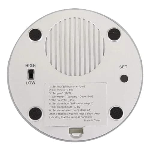 NESIGHTION Blind Clock, Talking Clock, Easy Set, Red | Voice Time & Alarm for Visually Impaired thumbnail 8
