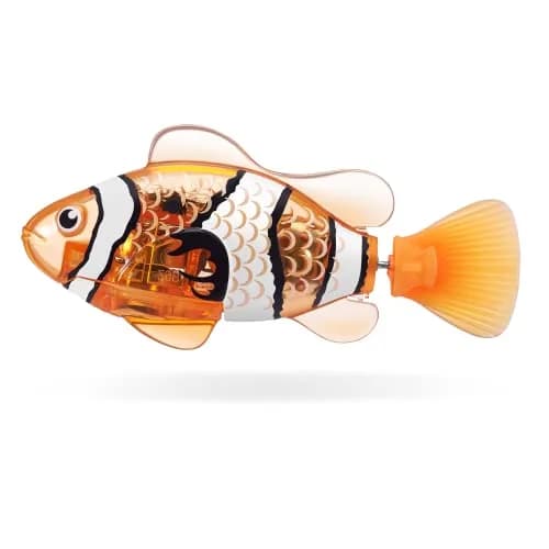 Robo Alive Robo Fish Series 2 (Teal + Orange 2 Pack) | Robotic Swimming Fish with Color Change thumbnail 5