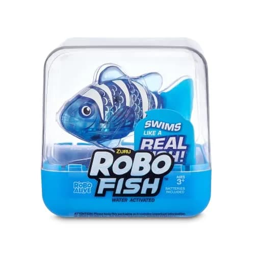 Robo Alive Robo Fish Series 2 (Red + Blue 2 Pack) | Water Activated Robotic Toy Fish with Color Change thumbnail 3
