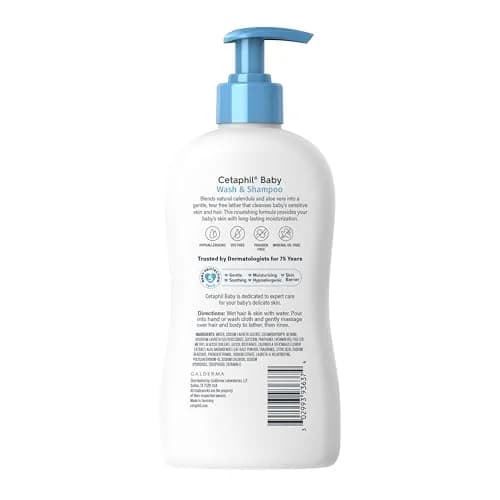 Cetaphil 2-in-1 Baby Shampoo & Body Wash, Tear Free, 800ml (27 Fl Oz) | Gentle Cleansing for Sensitive Skin thumbnail 7