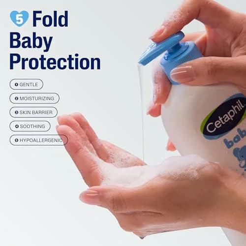 Cetaphil 2-in-1 Baby Shampoo & Body Wash, Tear Free, 800ml (27 Fl Oz) | Gentle Cleansing for Sensitive Skin thumbnail 2