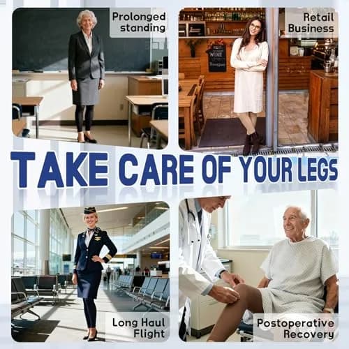 beister Compression Pantyhose 20-30 mmHg Footless Leggings for Women | Full-Leg Support, Safe & Comfortable (70-120 chars) thumbnail 5