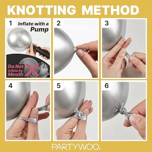 PartyWoo Gold Balloons 100pcs Assorted Sizes 5-18 Inch | Metallic Latex Party Decorations thumbnail 7