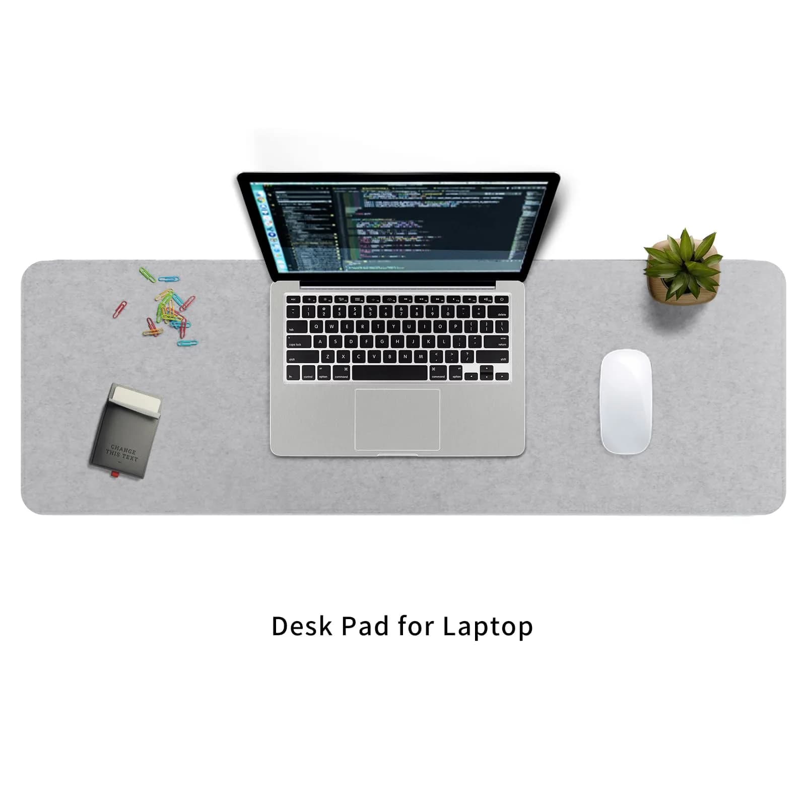 DAWNTREES Felt Desk Pad Large Mouse Pad and Keyboard Mat 90cm (36" x 12") | Protects Desks from Scratches and Spills - view 7