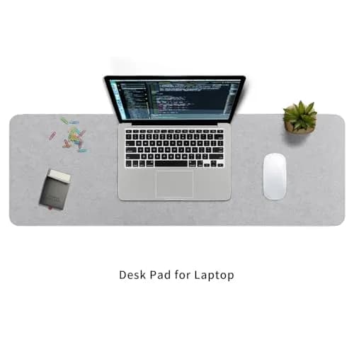 DAWNTREES Felt Desk Pad Large Mouse Pad and Keyboard Mat 90cm (36" x 12") | Protects Desks from Scratches and Spills thumbnail 7