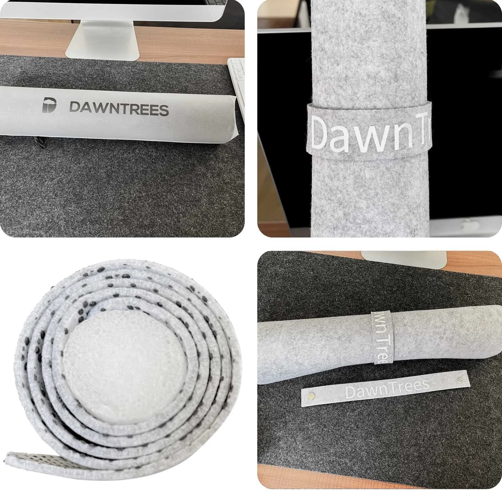 DAWNTREES Felt Desk Pad Large Mouse Pad and Keyboard Mat 90cm (36" x 12") | Protects Desks from Scratches and Spills - view 9