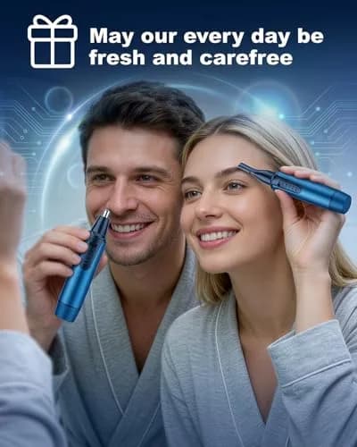 AREYZIN Nose Trimmer 2022 Professional Ear & Nose Hair Trimmer | Painless, IPX7 Waterproof, Dual Edge Blades thumbnail 7