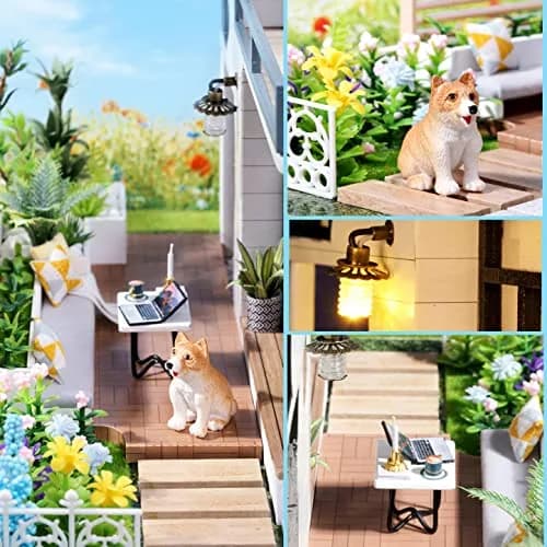 Spilay DIY Miniature House Kit for Adults | Miniature Dollhouse Craft with Lighting & Accessories thumbnail 5