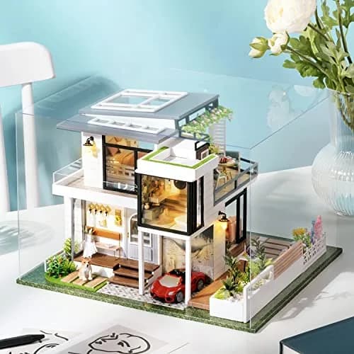 Spilay DIY Miniature House Kit for Adults | Miniature Dollhouse Craft with Lighting & Accessories thumbnail 2