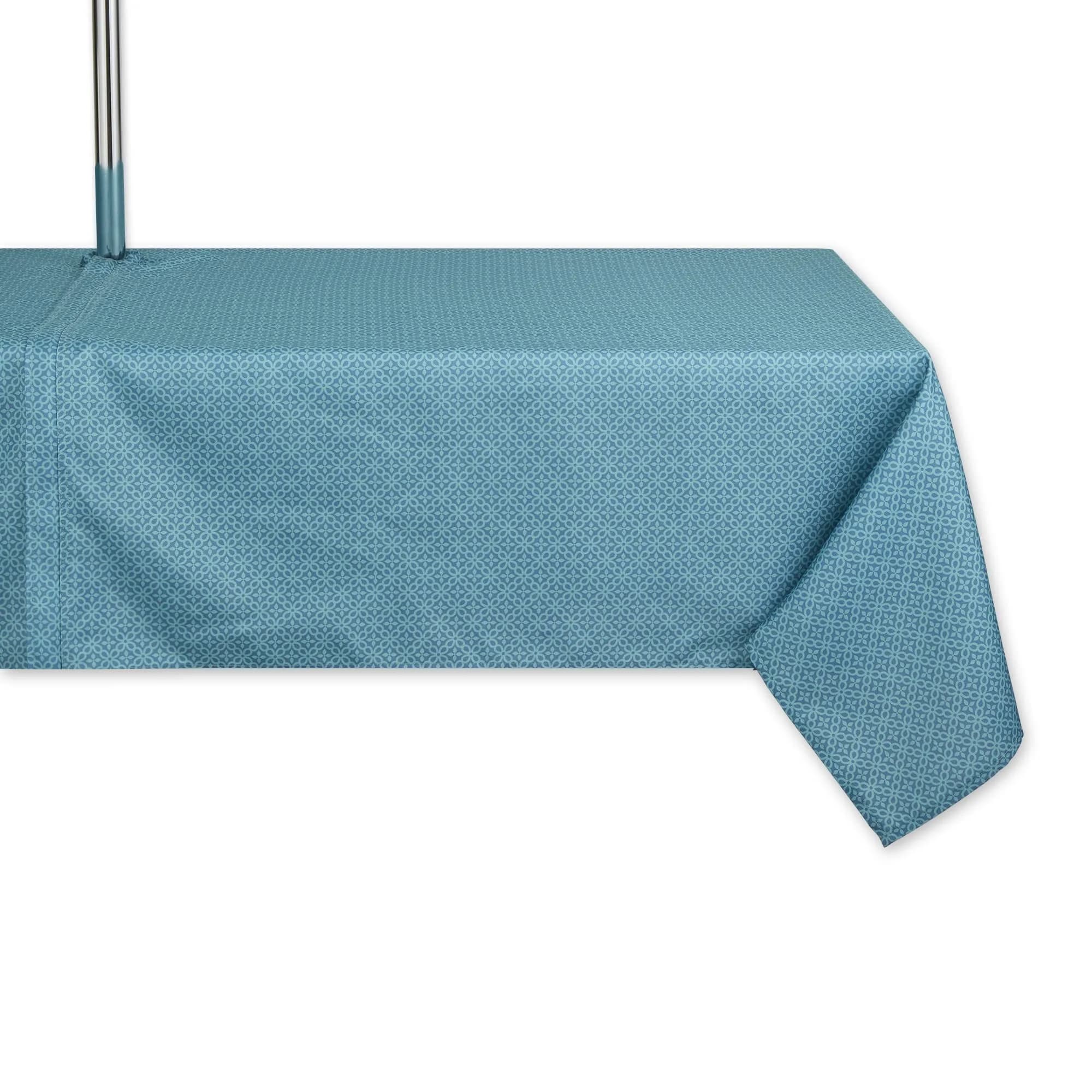 DII Tonal Lattice Zipper Tablecloth 60x84 inches (152x213 cm) | Outdoor & Indoor Use - main product image