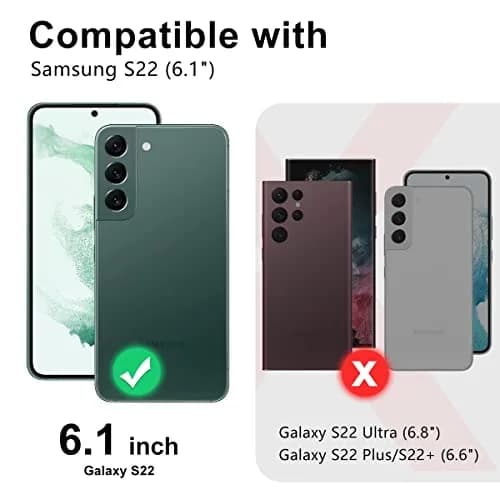 Btscase Rose Gold Marble Pattern Case for Samsung Galaxy S22 5G 6.1 Inch | Triple-Layer Shockproof Protection thumbnail 2