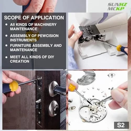 SUNHZ MCKP Magnetic Screwdriver Set 66-Piece | S2 Alloy Steel, Impact-Resistant, Ergonomic Handle thumbnail 7