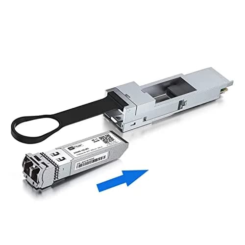 H!Fiber QSA Adapter, 40G QSFP to 10G SFP+ Converter Module for Cisco CVR-QSFP-SFP10G, All-Metal housing | Supports 10Gbps Ethernet thumbnail 3