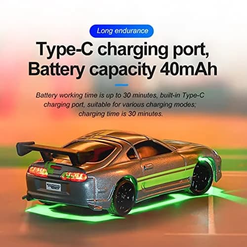havcybin 1:76 Turbo Racing Scale RC Sport Car | Mini Model Car with Proportional RTR Kit thumbnail 2
