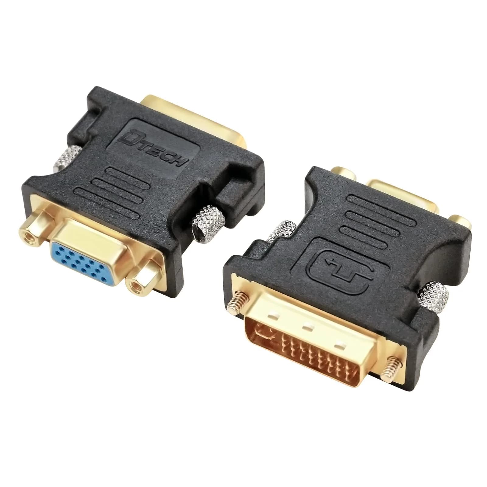 DTECH DVI-D to VGA Adapter 1080p | 2.5 cm (1 in) Connector