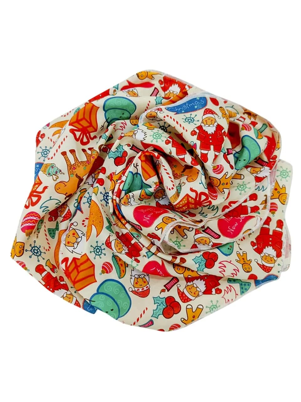 DUPATTA BAZAAR Women's Printed Satin Christmas Holiday Scarf 35cm (14in) x 152cm (60in) | Festive Accessory - view 4