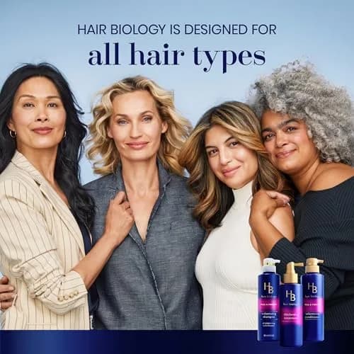 Hair Biology Full & Vibrant Set Including: Volumizing Shampoo (385ml), Conditioner (385ml) & Thickening Treatment (189ml) | Biotin Infused, Paraben-Free, Color-Safe thumbnail 8