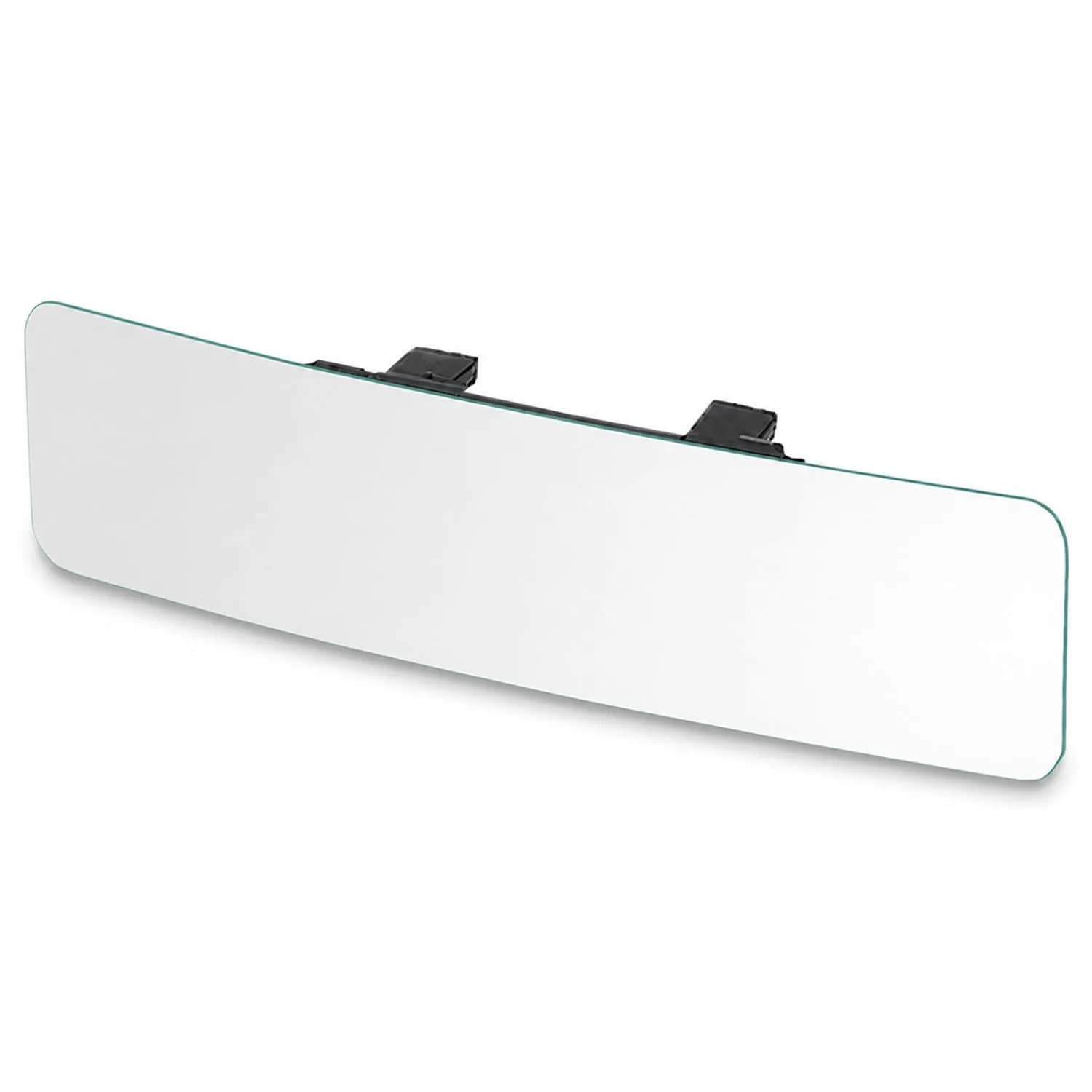 SkycropHD Anti Glare Wide Angle Car Rearview Mirror, 12'' | Frameless, Blue Convex, Universal Fit — White Convex