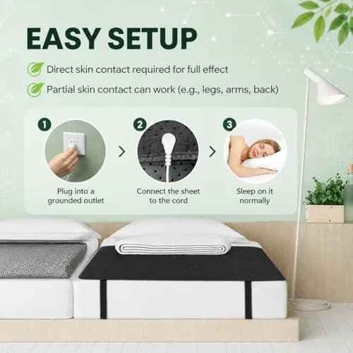 NewBeau Grounding Mat 27"x71" | Sleep Better & Reduce Stress thumbnail 5