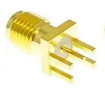 bnafes SMA Female PCB Panel Edge Mount Plug with 4 Pins Stand Straight Connector RF Coax Coaxial Adapter 25pcs thumbnail 3