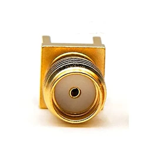 bnafes SMA Female PCB Panel Edge Mount Plug with 4 Pins Stand Straight Connector RF Coax Coaxial Adapter 25pcs thumbnail 4