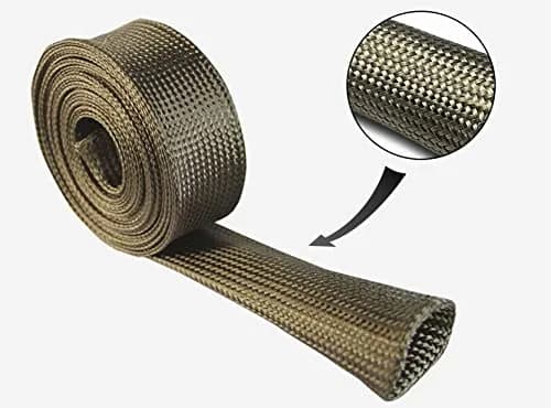 Ummickl Heat Shield Sleeve 25mm (1" ID) x 10ft | High-Temp Basalt Auto Hose Protector thumbnail 5