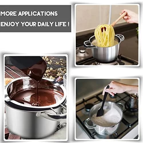 Marsheepy Double Boiler Chocolate Melting Pot 600ml (0.5QT) with 1.5QT Stainless Steel Pot | Rust-Proof 304 Steel thumbnail 7