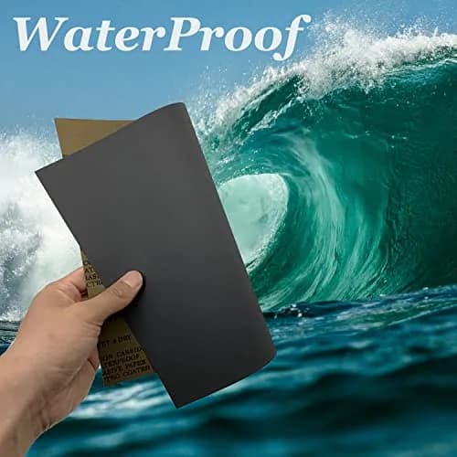 AutKerige 15-Piece Sandpaper Set 9x11 Inch | Wet Dry Silicon Carbide Grit 400/600/800 thumbnail 4