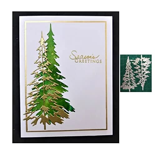 Trdxxx Christmas Tree & Snowflake Die-Cuts for Card Making | High-Carbon Steel Embossing Dies (11.5*8 cm) thumbnail 1