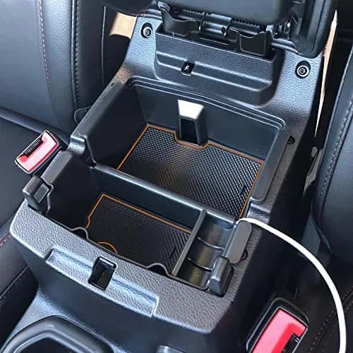EDBETOS Center Console Organizer Tray for Jeep Wrangler JL/JLU & Gladiator JT (Orange) | Fits 2018-2026 Models thumbnail 4