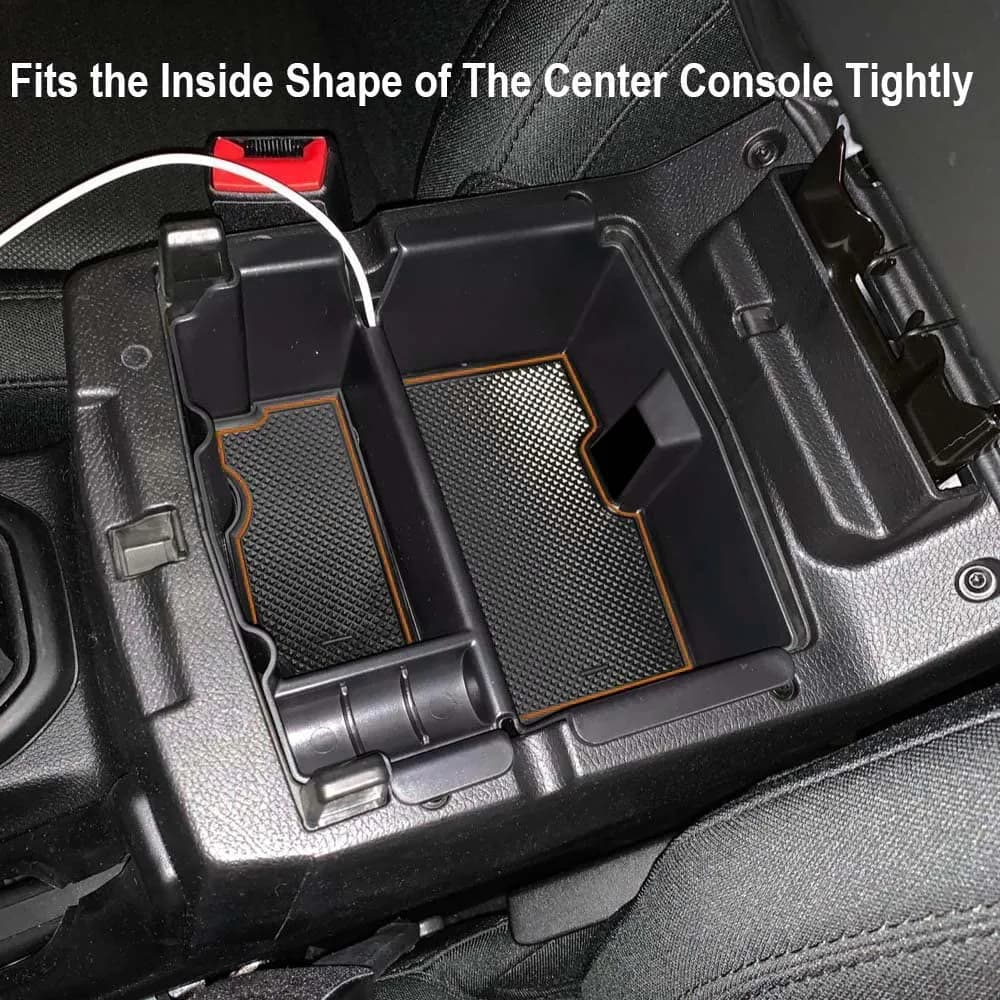 EDBETOS Center Console Organizer Tray for Jeep Wrangler JL/JLU & Gladiator JT (Orange) | Fits 2018-2026 Models - view 6