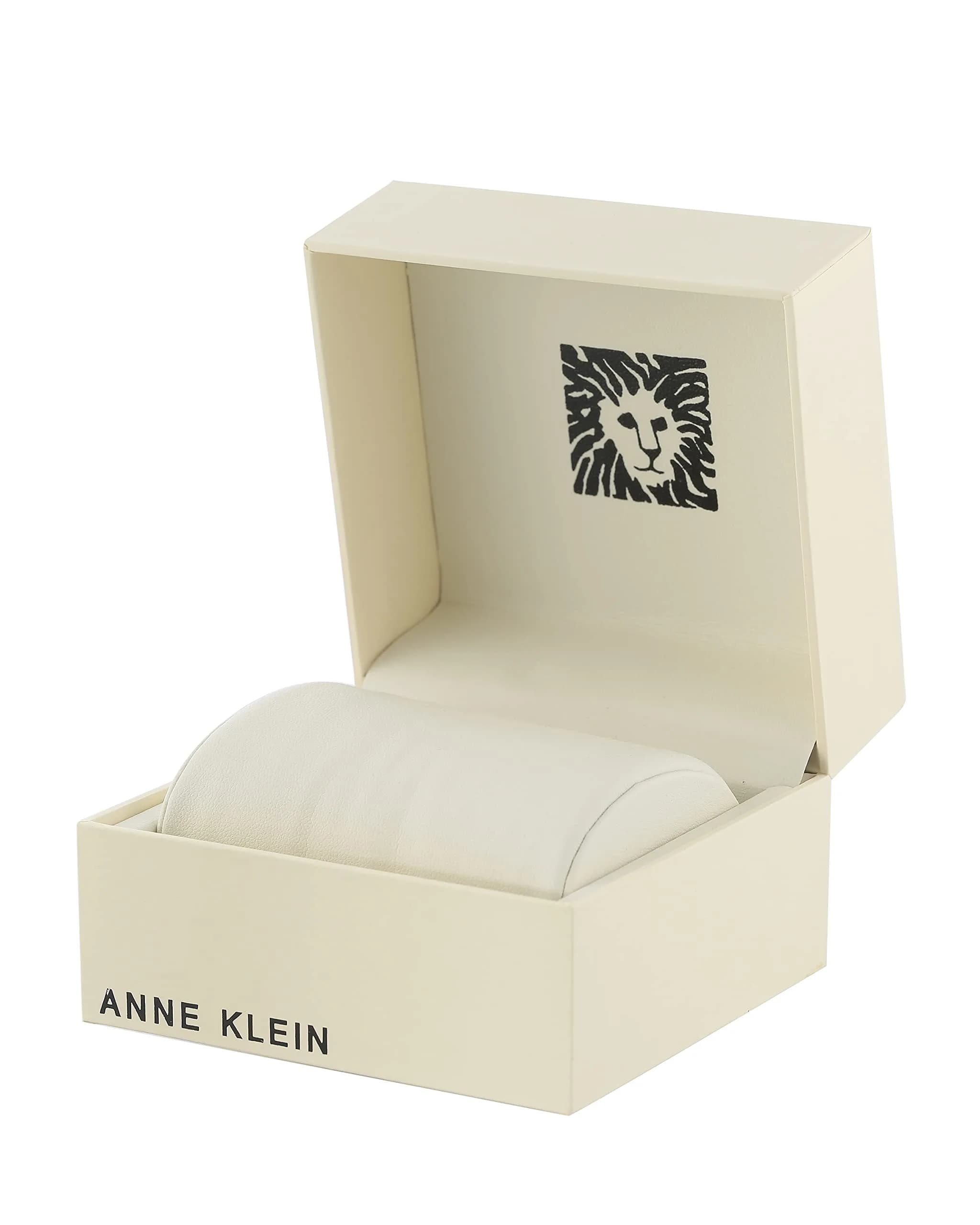 Anne Klein Women's Crystal Accented Bangle Watch Set with Lavender Mother-of-Pearl Dial | Japanese Quartz Movement - view 3