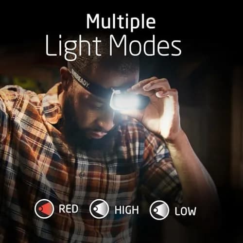 Eveready Rechargeable LED Headlamp 2-Pack | 300 Lumens, 60m Beam, IPX4 Water Resistant thumbnail 4