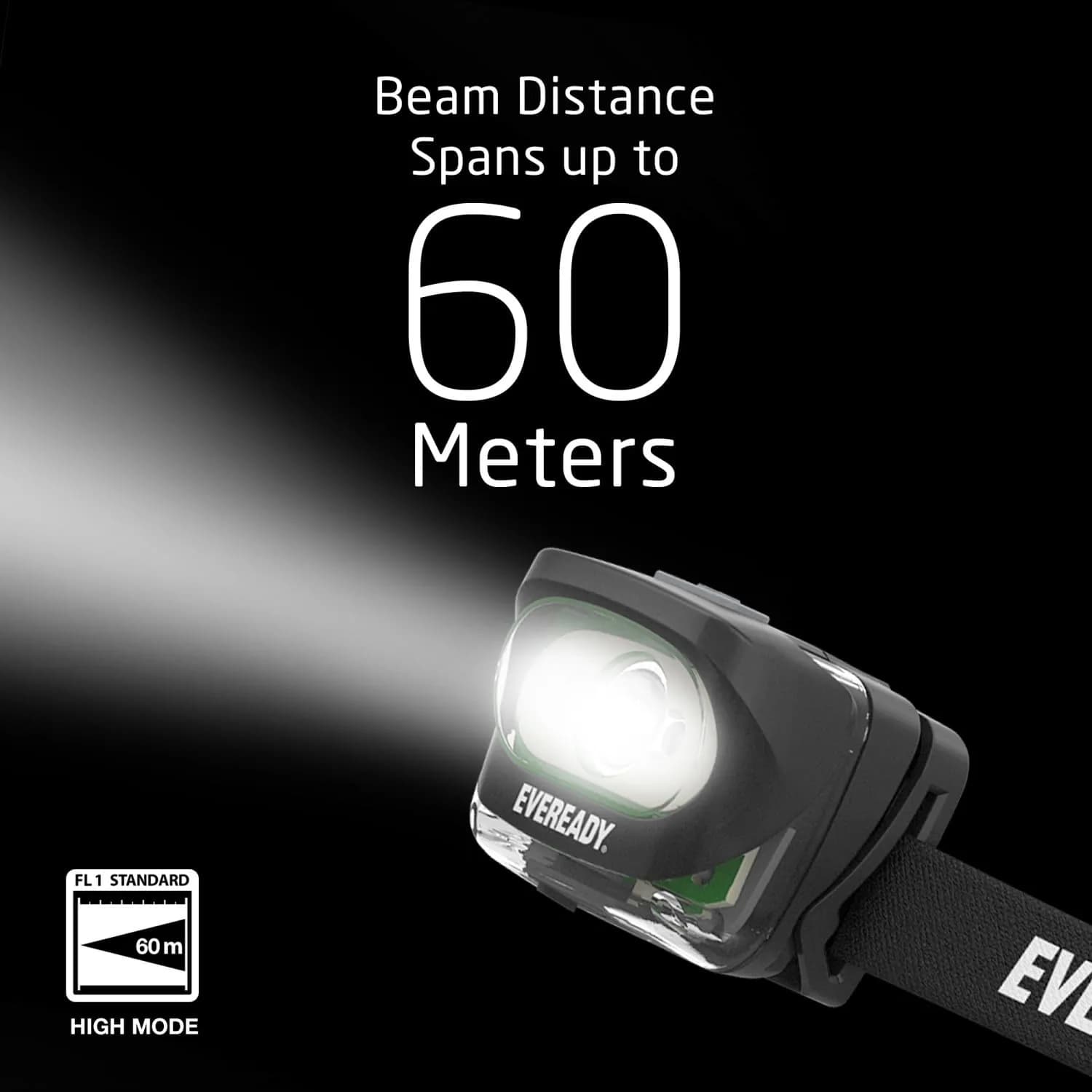 Eveready Rechargeable LED Headlamp 2-Pack | 300 Lumens, 60m Beam, IPX4 Water Resistant - view 6
