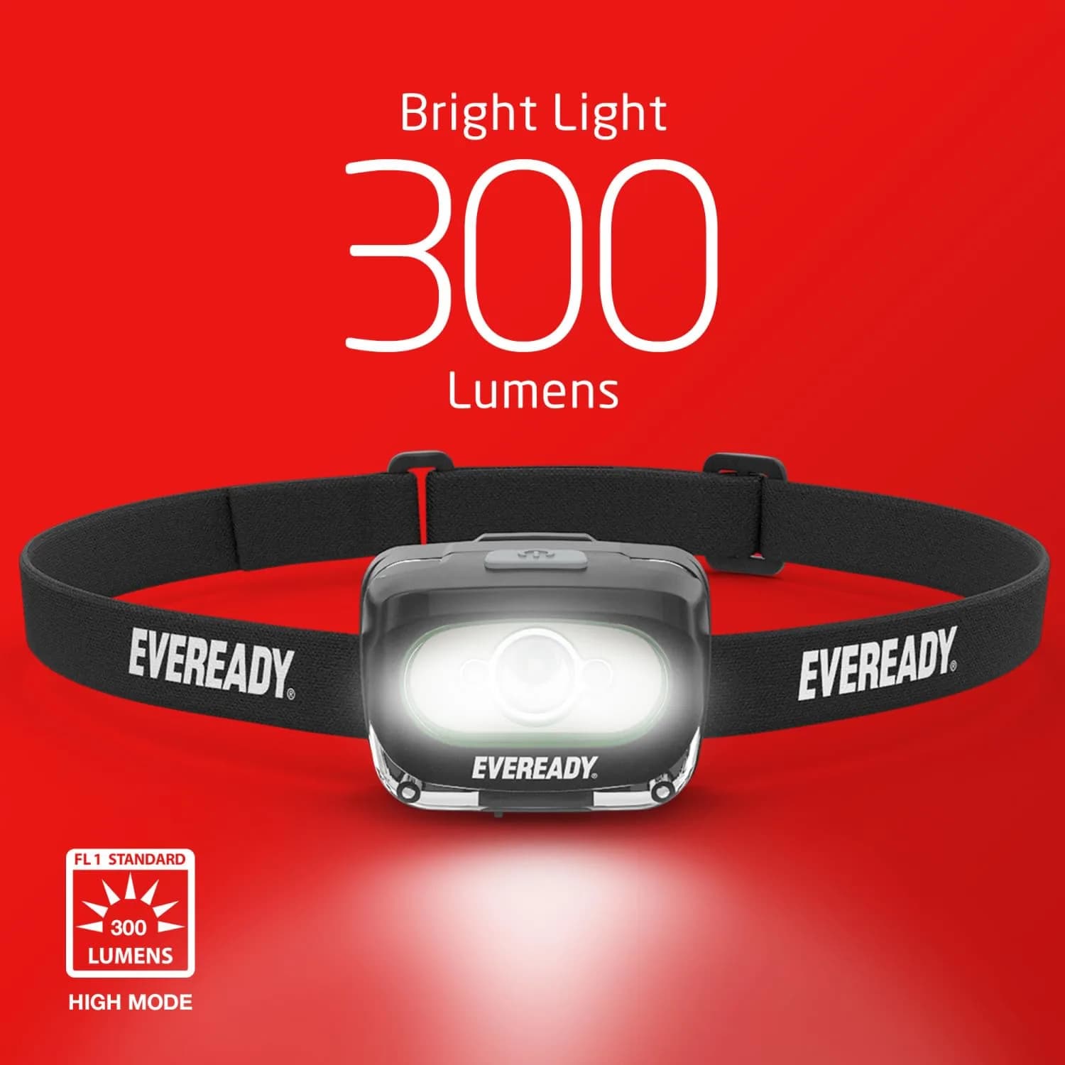 Eveready Rechargeable LED Headlamp 2-Pack | 300 Lumens, 60m Beam, IPX4 Water Resistant - view 2