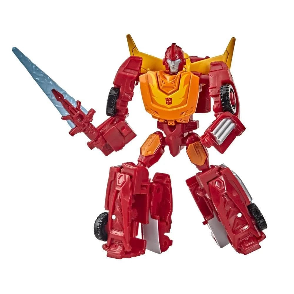 Transformers Autobot Hot Rod Action Figure 3.5-inch | G1 Racecar Mode, Energon Sword, Kids & Adults — Multicolor