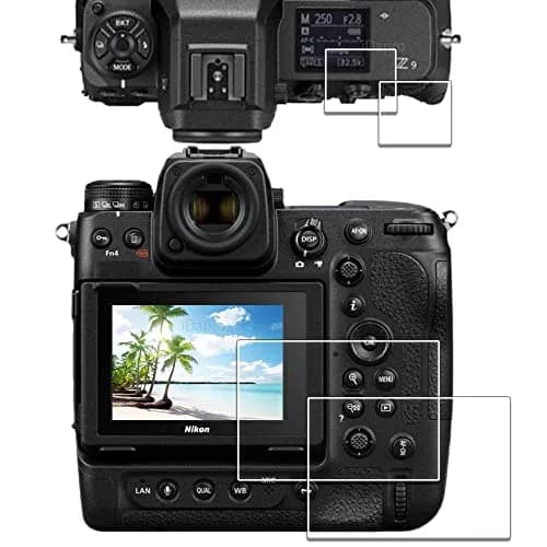 iDaPro Tempered Glass Screen Protector for Nikon Z9/Z8/Z7 II/Z6 II/Z5 II LCD & Top Screen | 9H Hardness, Clarity, Easy Install thumbnail 1